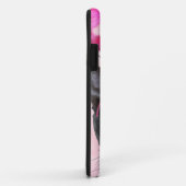 Zwarte kat met roze engel halo Case-Mate iPhone case (Achterkant/rechts)