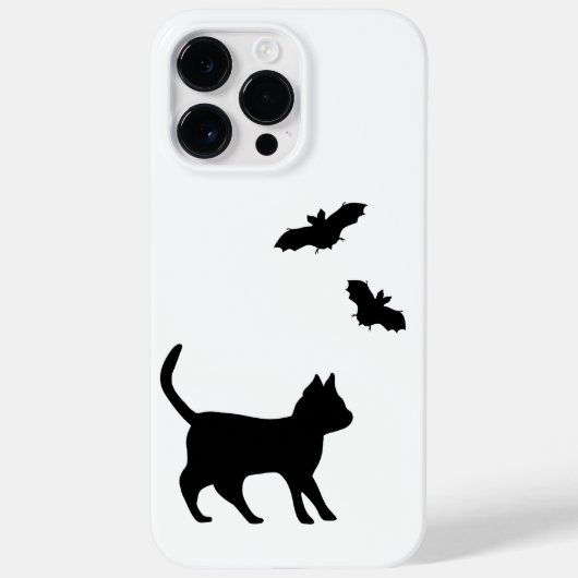 Zwarte kat met tas Case-Mate iPhone case (Achterkant)