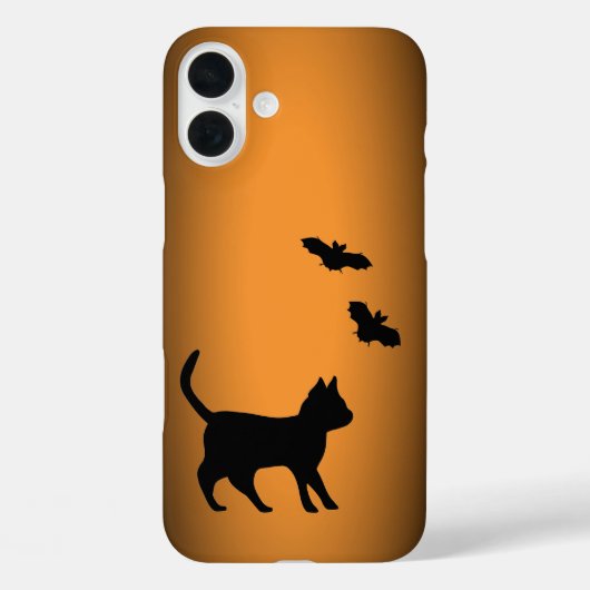 Zwarte kat met tas Case-Mate iPhone case (Achterkant)