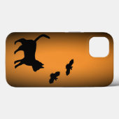 Zwarte kat met tas Case-Mate iPhone case (Achterkant (horizontaal))
