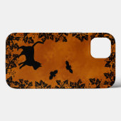 Zwarte kat met tas Case-Mate iPhone case (Achterkant (horizontaal))