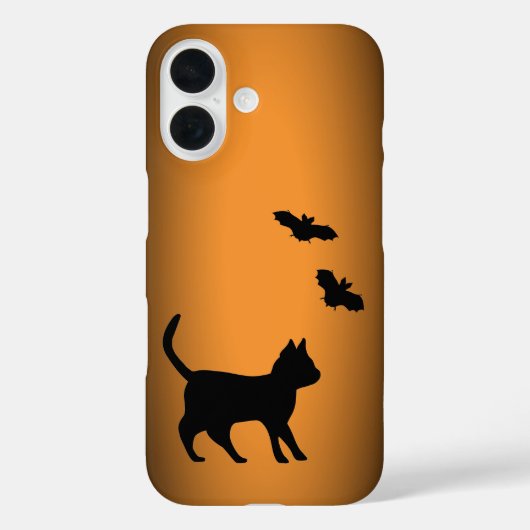 Zwarte kat met tas Case-Mate iPhone case (Achterkant)