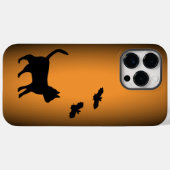 Zwarte kat met tas Case-Mate iPhone case (Achterkant (horizontaal))