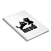 Zwarte kat, miauw notitieboek (Rechterzijde)