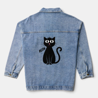 "Zwarte kat miauwt" Denim Jacket