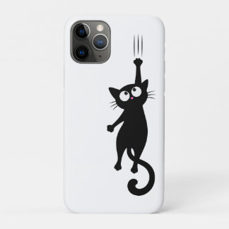 Zwarte Kat Minimalistische Muur Kunst Printbare, S iPhone 11 Pro Hoesje