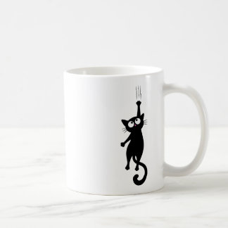 Zwarte Kat Minimalistische Muur Kunst Printbare, S Koffiemok