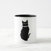  zwarte kat mok (Midden)