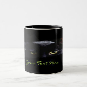 Zwarte kat-Mok Tweekleurige Koffiemok