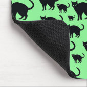 Zwarte kat muismat (Hoek)