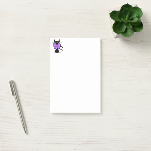 Zwarte Kat Natuur Notities Post-it® Notes (Kantoor)