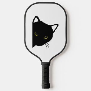 Zwarte kat ogen links pickleball paddle