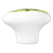 Zwarte Kat op Gras Ceramische Pull Keramische Knop (Zijkant)