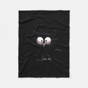 Zwarte kat overleefde prima alles is prima grappig fleece deken