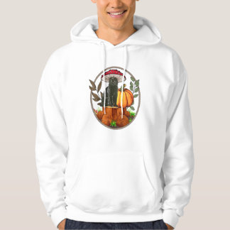 Zwarte Kat Paddenstoel-Shirt Baby Boy Peuter Schat Hoodie