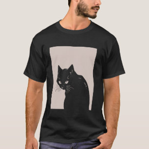 Zwarte Kat Pastel Goth T-shirt