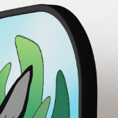 Zwarte kat pickleball paddle (Links Detail)