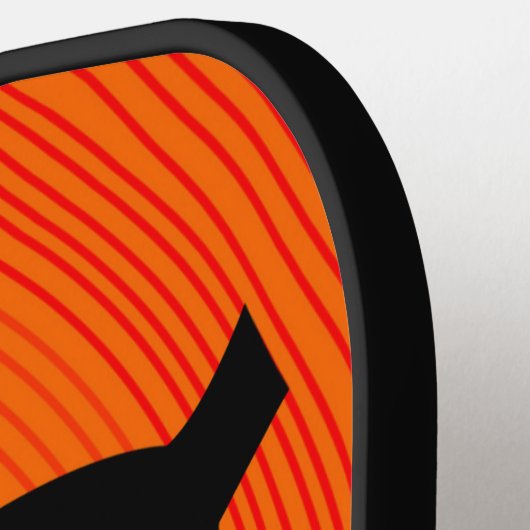 Zwarte kat pickleball paddle (Links Detail)