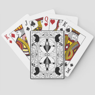 Zwarte kat pokerkaarten