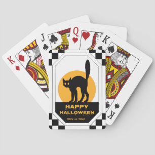Zwarte kat pokerkaarten