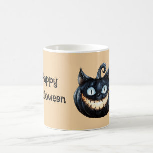 Zwarte Kat Pompoen Koffiemok