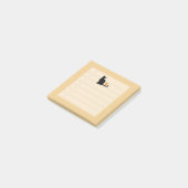 Zwarte kat post-it® notes (Schuin)