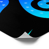 Zwarte kat poster (Hoek)