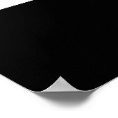 Zwarte kat poster (Hoek)