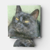 Zwarte-kat-potlood Blikjeskoeler (Achterkant)