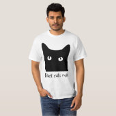 Zwarte kat regel! t-shirt (Voorkant volledig)