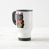 Zwarte kat reisbeker (Voorkant links)