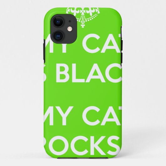 Zwarte kat rotsen Case-Mate iPhone case (Achterkant)
