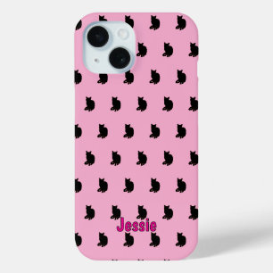 Zwarte kat (roze)