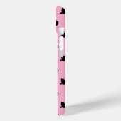 Zwarte kat (roze) Case-Mate iPhone case (Achterkant / Links)