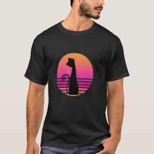 Zwarte Kat Roze Circulo Kat Liefhebbers T-shirt