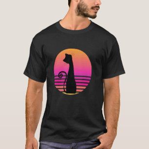 Zwarte Kat Roze Circulo Kat Liefhebbers T-shirt