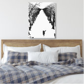 Zwarte kat, Rudyard Kipling Canvas Afdruk (Insitu (Slaapkamer))