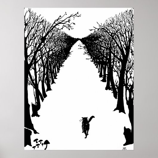 Zwarte kat, Rudyard Kipling Poster (Voorkant)