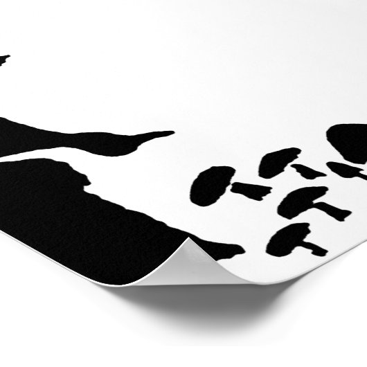 Zwarte kat, Rudyard Kipling Poster (Hoek)