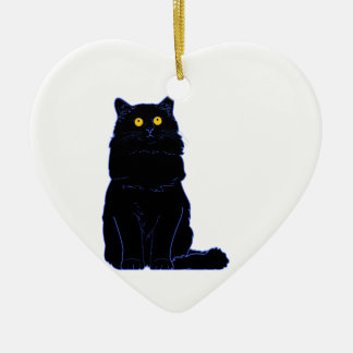 Zwarte kat(s) Essential T-ShirtBlack Cat Face Esse Keramisch Ornament