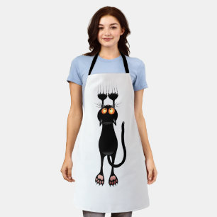 Zwarte kat schort