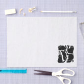 Zwarte kat silhouetten - Schattige katachtige ontw Tissuepapier (Craft)