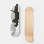 Zwarte kat skateboard (Voorkant)
