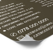 Zwarte kat, slagader, instapbord, Adverteren Poster (Hoek)