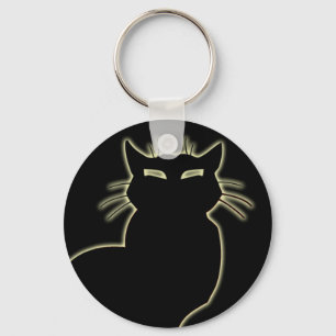 Zwarte kat Sleutelhanger Kat Gifts Pet Cat Sleutel
