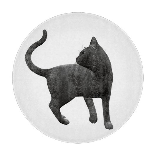 Zwarte Kat Snijplank (Voorkant)