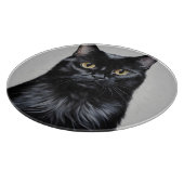 Zwarte kat snijplank (Hoek)