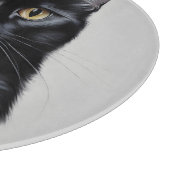 Zwarte kat snijplank (Hoek)