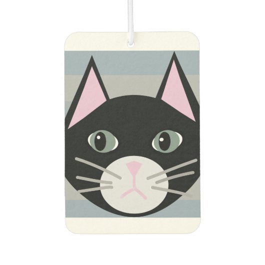 Zwarte kat, strepen luchtverfrisser (Voorkant)