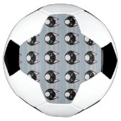 Zwarte kat, strepen voetbal (Gedraaid)